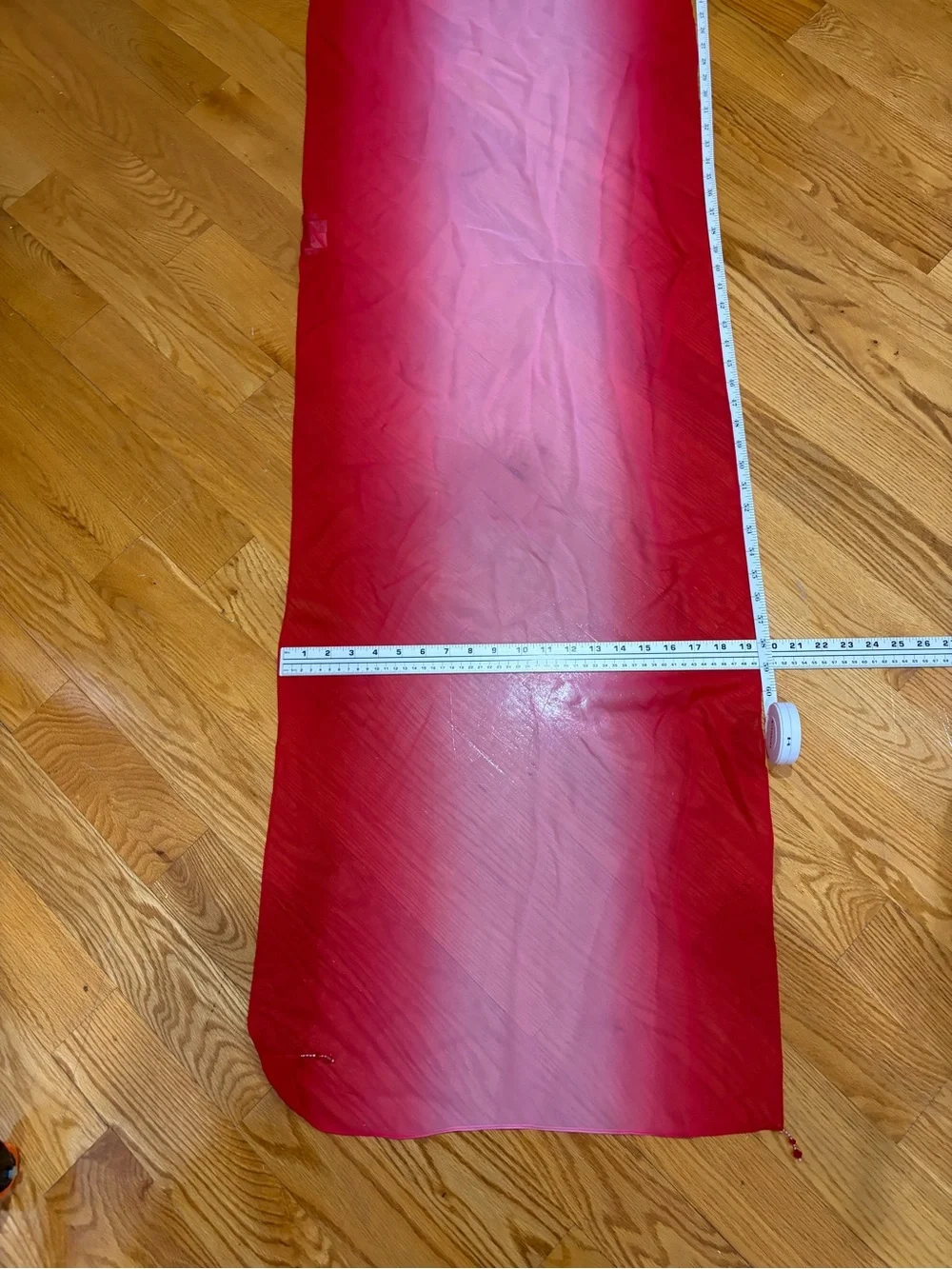 Kay Under Silk Coral Bright Red and Pink Scarf Shawl 20”/75”